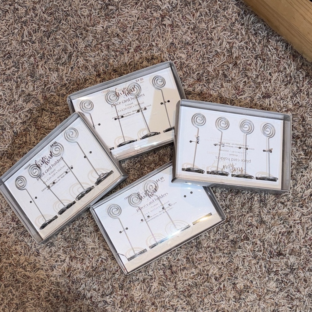 His & Hers place card holders qty 15
